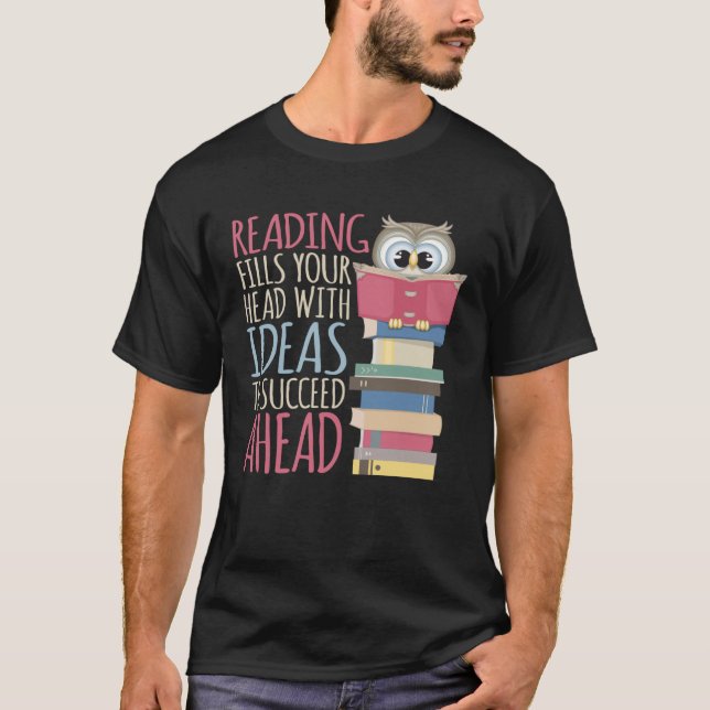Book Nerd Library & Librarian Reading Book Bookwor T-Shirt (Vorderseite)