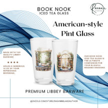 Book Nook Iced Tea Glass