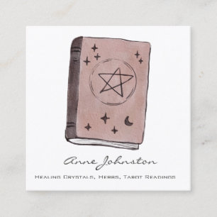Book of Shadows Square Business Card Quadratische Visitenkarte