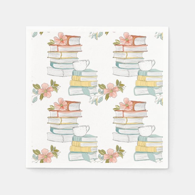 Book Party Napkins Serviette (Vorderseite)