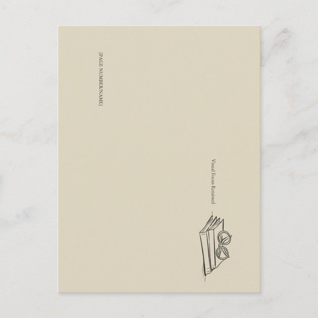 Book Pile- Minimalist Book Lover  Postkarte (Vorderseite)