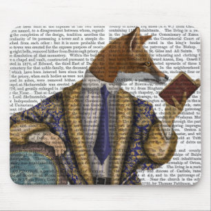 Book Reader Fox Mousepad