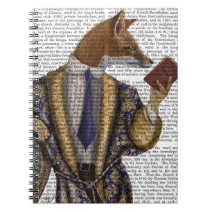 Book Reader Fox Notizblock