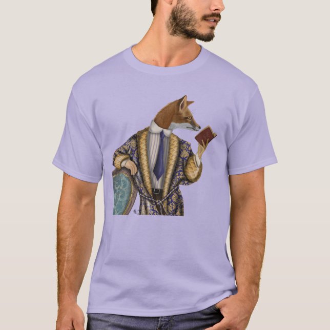 Book Reader Fox T-Shirt (Vorderseite)