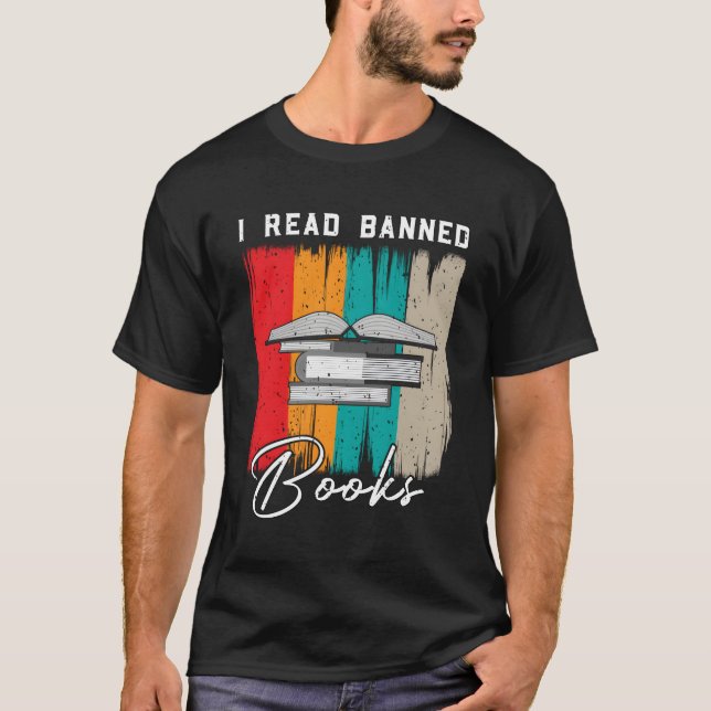 Book Reader I Read I'm with the Banned Books Readi T-Shirt (Vorderseite)