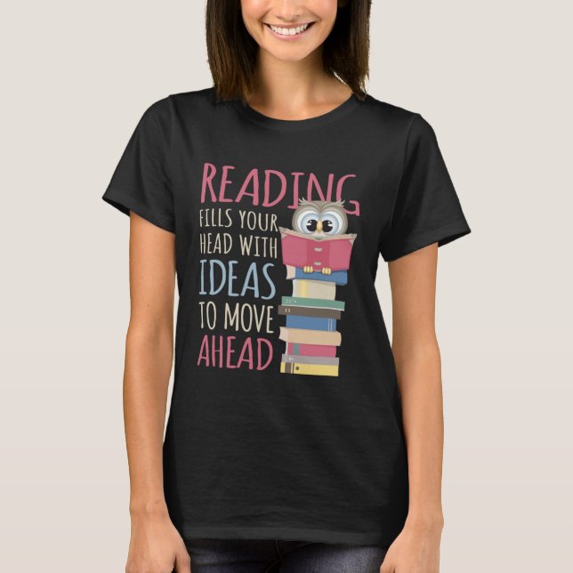 Book Reader Reading Library & Librarian Bookworm O T-Shirt (Vorderseite)
