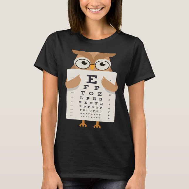 Book Reading Owl Bird Wisdom Smart T-Shirt (Vorderseite)