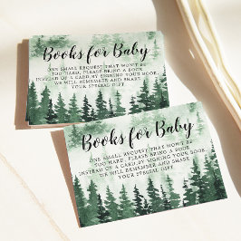 Book Request Misty Forest Baby Shower Begleitkarte