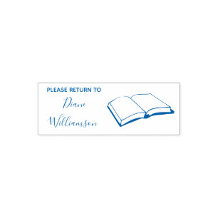 Book Return Open Book Permastempel