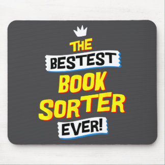 Book Sorter, Funny Job Occupation Mousepad