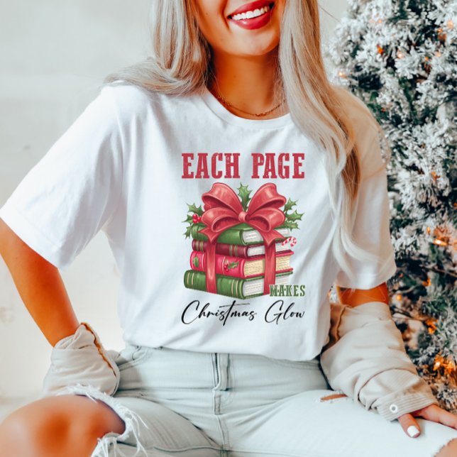 Book Stack Christmas T - Shirt (Von Creator hochgeladen)