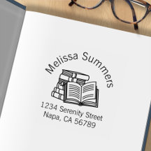 Book Stack und Open Book Address-Buchzeichen