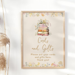 Book Theme Boho Brautparty Cards und Geschenke Poster