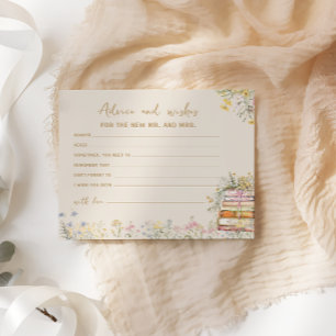 Book Theme Floral Advice and Wishings Brautparty
