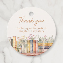 Book Theme Vielen Dank Geschenkanhänger