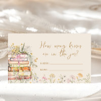 Book Theme Wildblume Wie viele Kisses Bridal Spiel