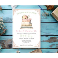 Book Themed Bridal Shower Einladung