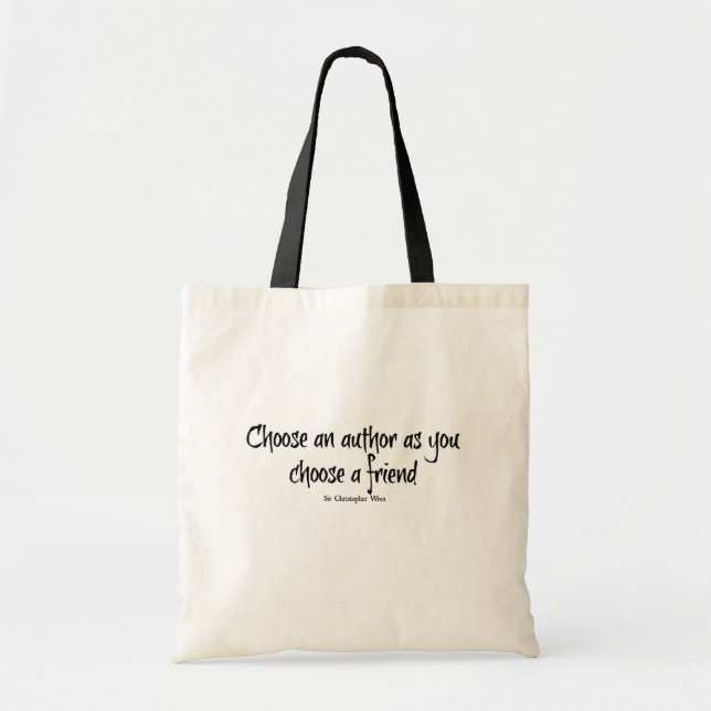 Book Tote Bag - Sir Christopher Wren Tragetasche (Vorne)