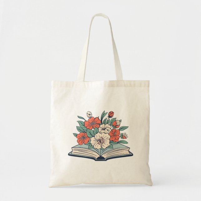 Book Tote Bag Tragetasche (Vorne)