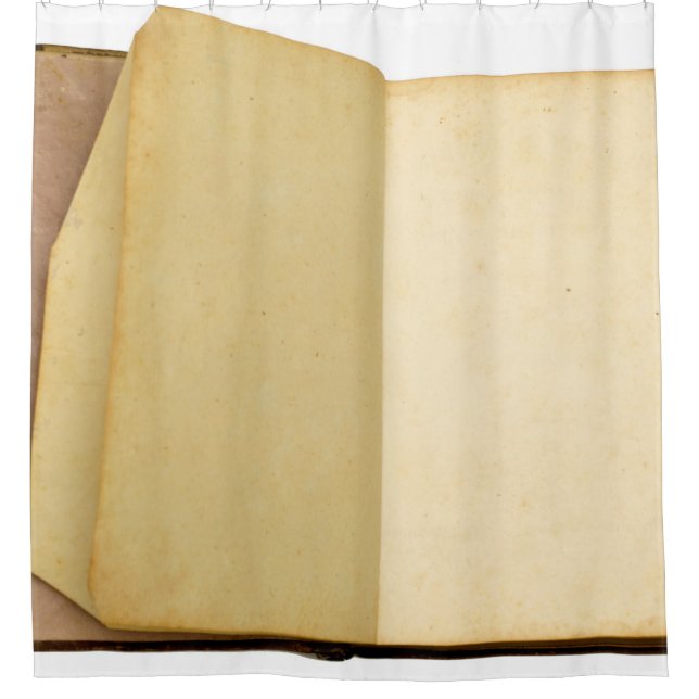 Book vintage old texture retro duschvorhang (Vorderseite)