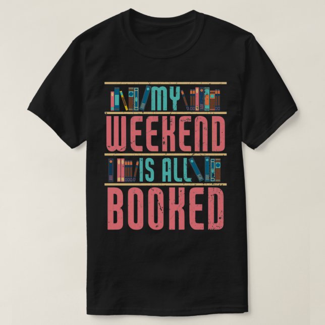 Bookaholic Book Lover Bookworm T-Shirt (Design vorne)