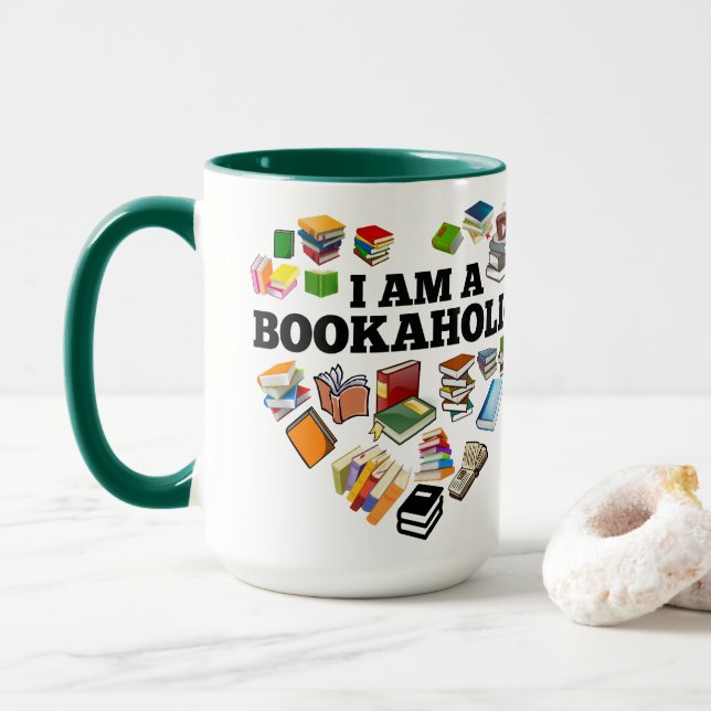Bookaholische Tasse (Mit Donut)