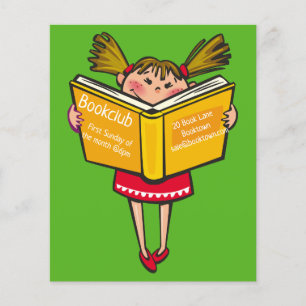 Bookclub-Gruppenbuchsitzung Flyer