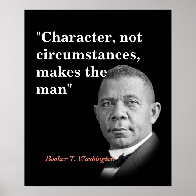 Booker T. Washington Quote Character Poster (Vorne)