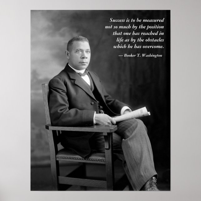 Booker T. Washington-Quote Poster (Vorne)
