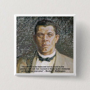 Booker T Washington & Success Quote Button