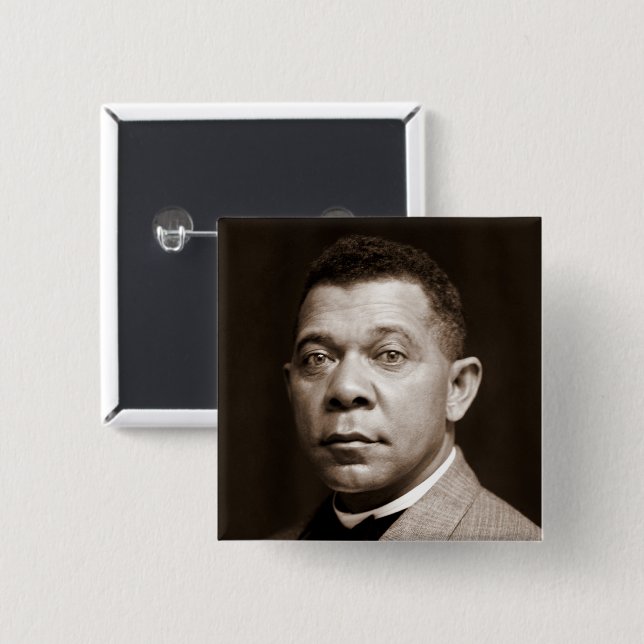 Booker T. Washington The Great Accommodator Button (Vorne & Hinten)