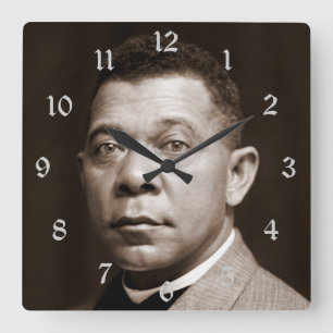 Booker T. Washington The Great Accommodator Quadratische Wanduhr