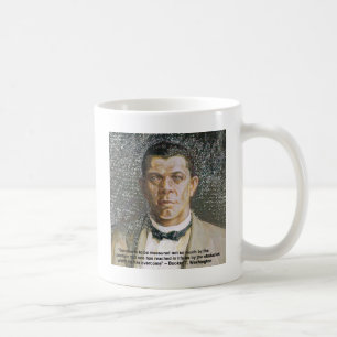 Booker T. Washington und Zitat zum Erfolg Tasse