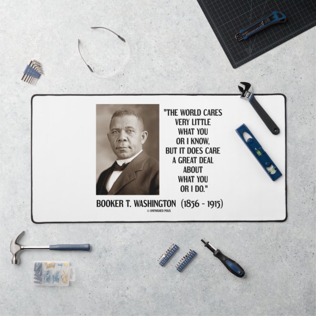 Booker T. Washington World Cares Sehr wenig Great Schreibtischunterlage (Arbeitsplatz)