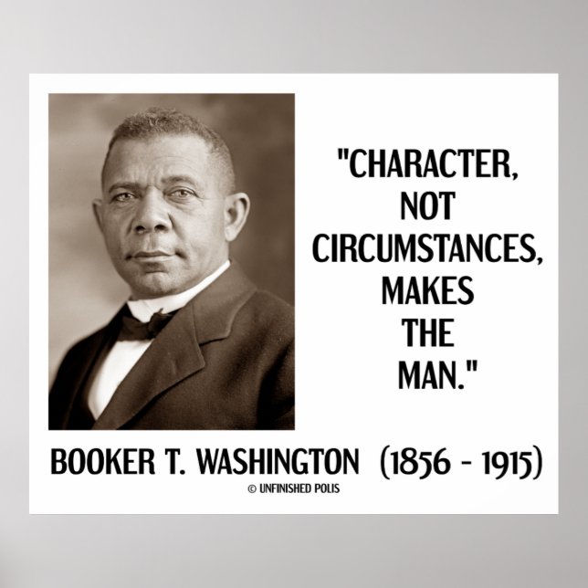Booker T. Washington-Zeichen nicht unter Umständen Poster (Vorne)