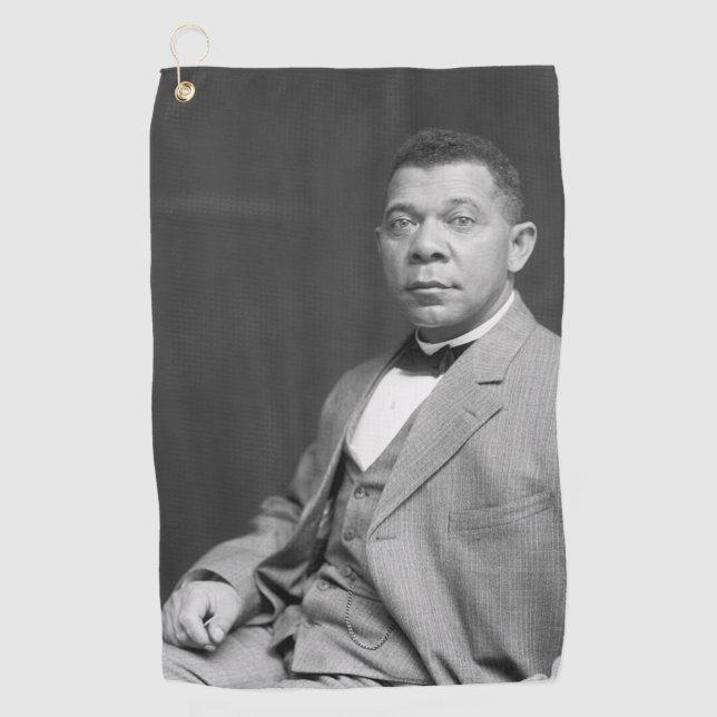 Booker Taliaferro Washington: Black Educator Golfhandtuch (Vorderseite)