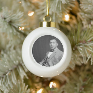Booker Taliaferro Washington: Black Educator Keramik Kugel-Ornament