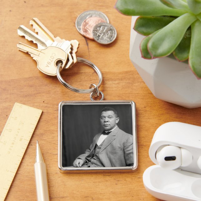 Booker Taliaferro Washington: Black Educator Schlüsselanhänger (Schreibtisch)