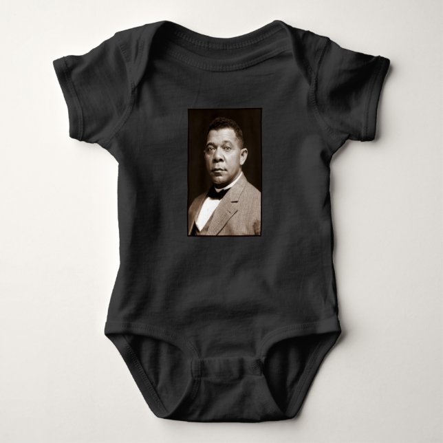 Booker Washington: Afrikanischer amerikanischer Er Baby Strampler (Vorderseite)