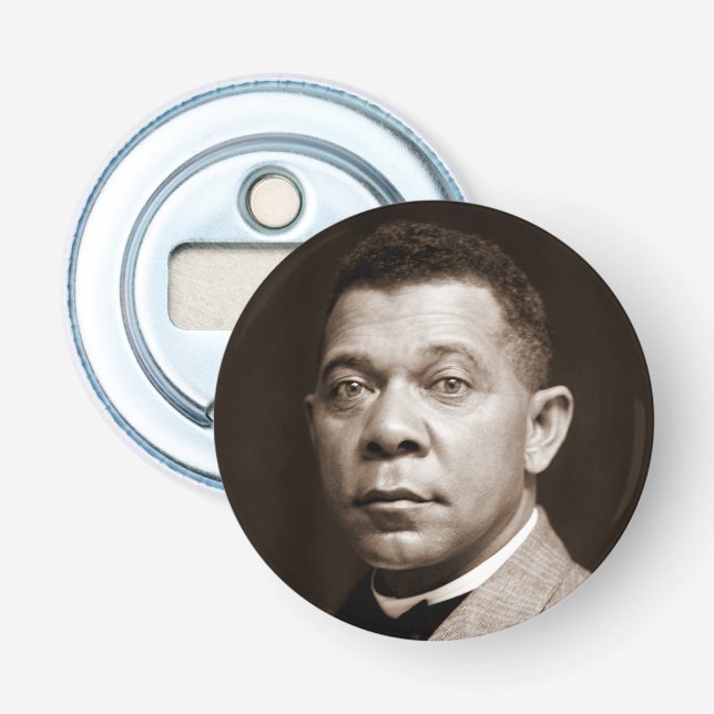 Booker Washington: Afrikanischer amerikanischer Er Flaschenöffner (Vorderseite)