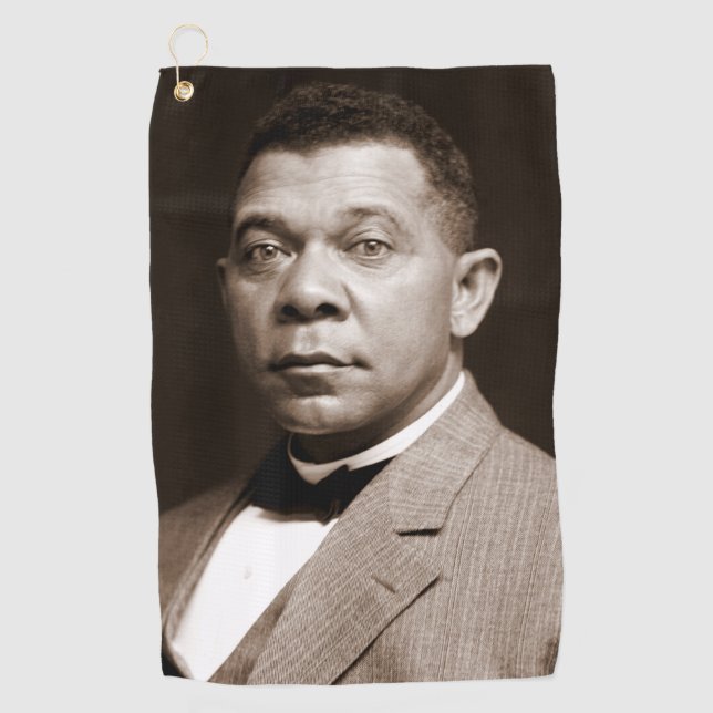 Booker Washington: Afrikanischer amerikanischer Er Golfhandtuch (Vorderseite)