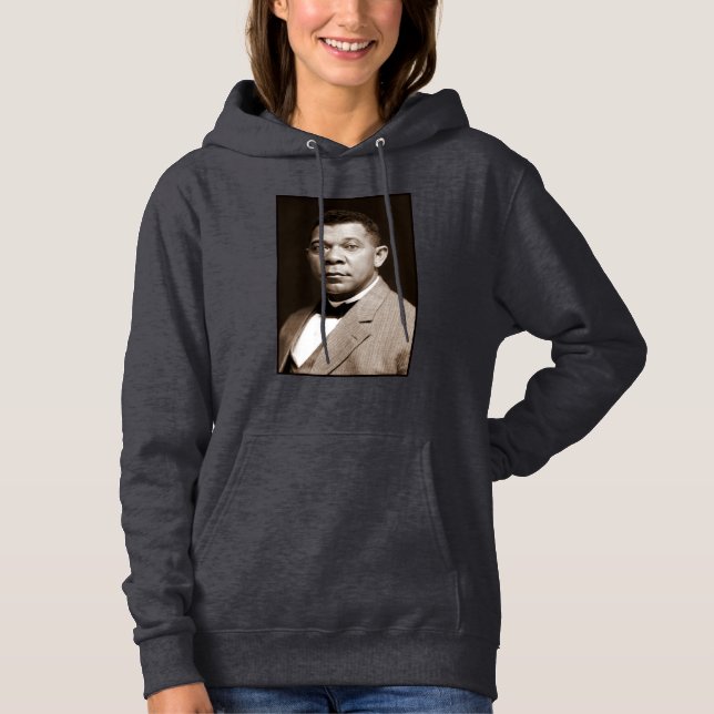 Booker Washington: Afrikanischer amerikanischer Er Hoodie (Vorderseite)