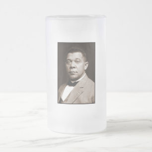 Booker Washington: Afrikanischer amerikanischer Er Mattglas Bierglas