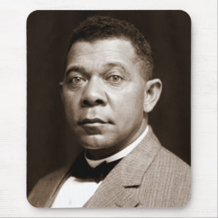 Booker Washington: Afrikanischer amerikanischer Er Mousepad