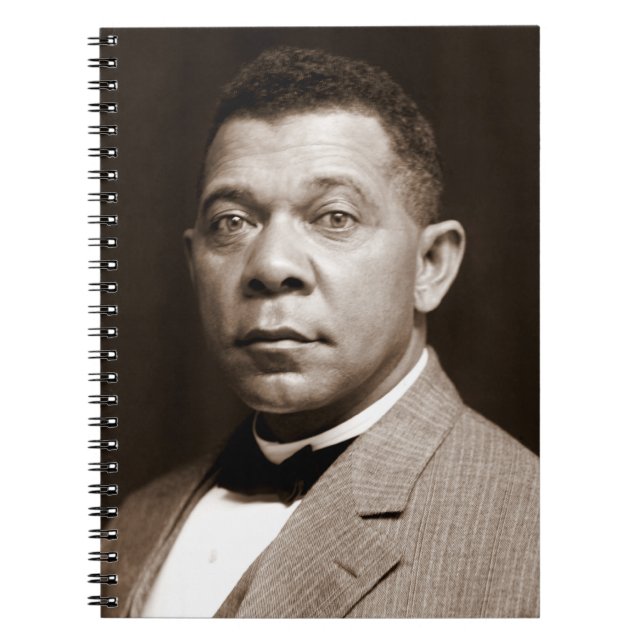Booker Washington: Afrikanischer amerikanischer Er Notizblock (Vorderseite)