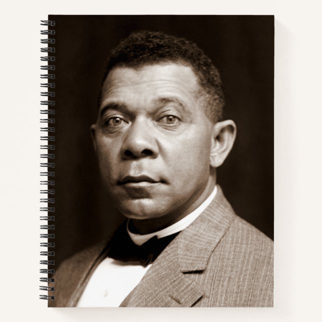 Booker Washington: Afrikanischer amerikanischer Er Notizbuch (Vorderseite)