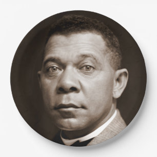 Booker Washington: Afrikanischer amerikanischer Er Pappteller