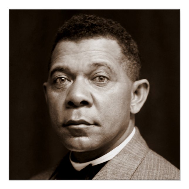 Booker Washington: Afrikanischer amerikanischer Er Poster (Vorderseite)