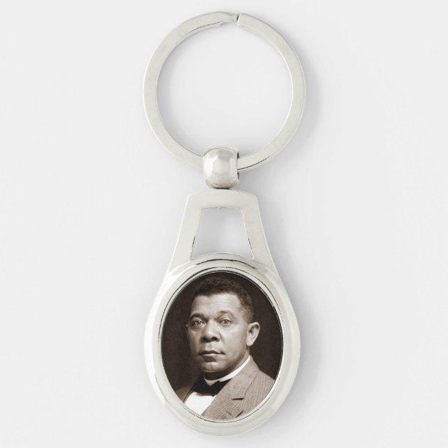 Booker Washington: Afrikanischer amerikanischer Er Schlüsselanhänger (Vorderseite)