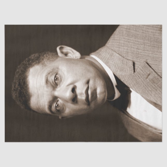 Booker Washington: Afrikanischer amerikanischer Er Seidenpapier (Vorderseite)